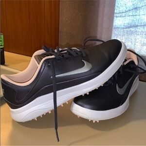 Golf Nike Black and Silver Athletic Shoes